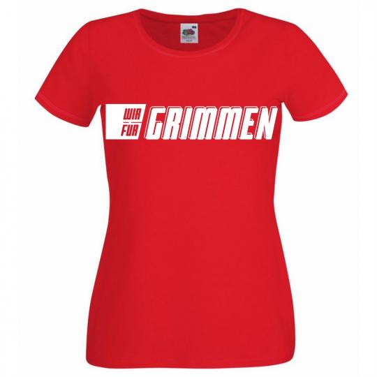 T-Shirt Damen Schriftzug WIR FÜR GRIMMEN